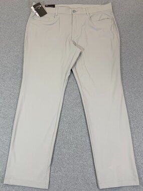 Callaway Men's 5-Pocket Performance Stretch Waistband Golf Pants Gray 38x30 NWT